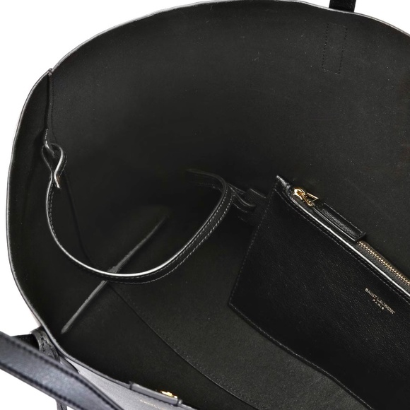 Saint Laurent East West Black Leather Tote - Picture 9 of 13